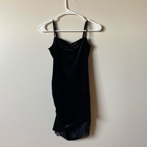 Black Velvet mini dress